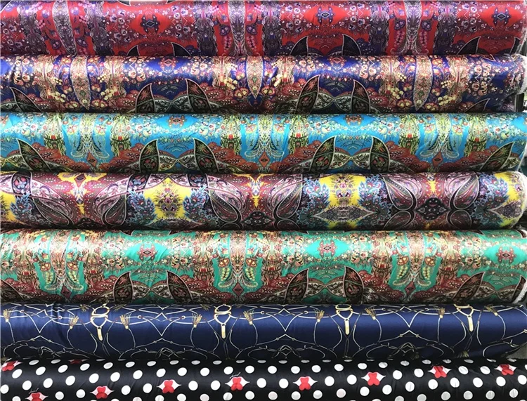 Ткань с принтом пейсли, шелк, вискоза, спандекс, ткань 16 мм, вискозная ткань