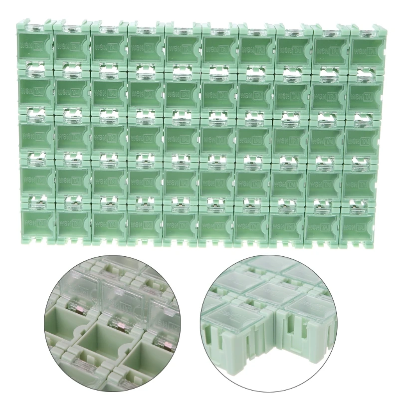 1# ESD SMD SMT Electronic Component Container Mini IC Storage Box