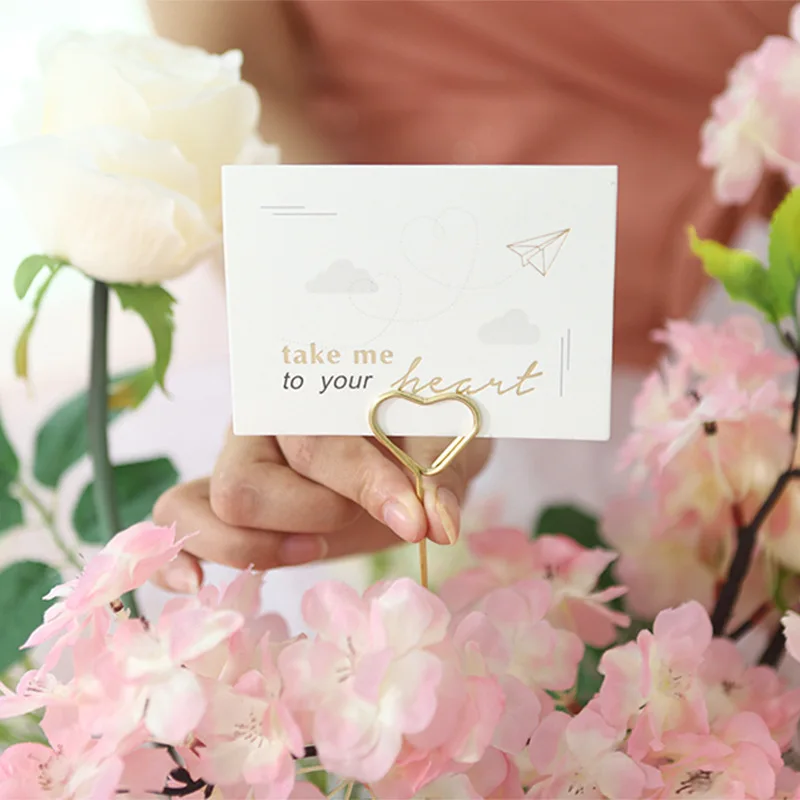 Zexwrap ironwork flower insert metal simple decoration flower packing Metal card holder stand