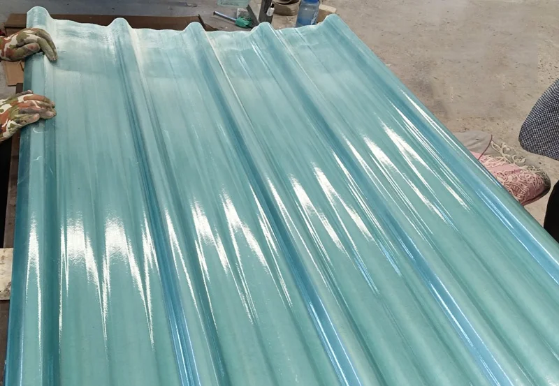 Skylight Corrugated Roof Fiberglass Panel Industrial Style FRP Sheet for Roofing
