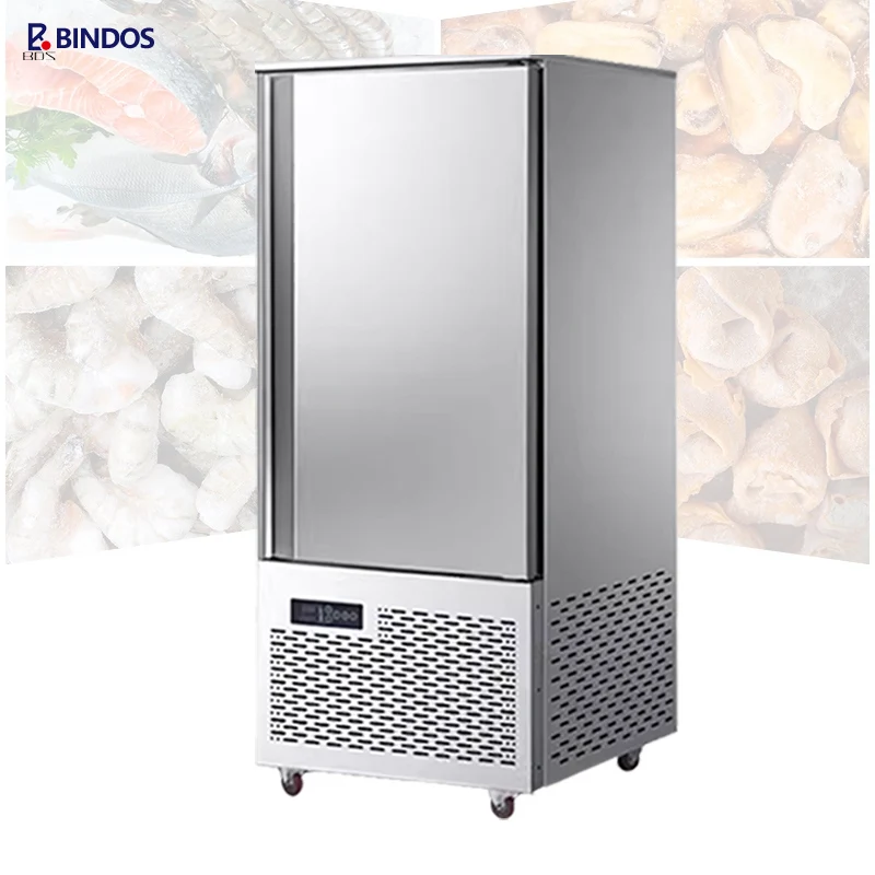 Commercial Chicken Blast Freezer -40℃ Ultra Low Temperature Quick Freezer Machine Kitchen Frozen Food Fast Freezing Chiller
