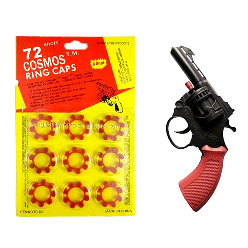 8 shot plastic ring disc  gun fireworks firecrackers
