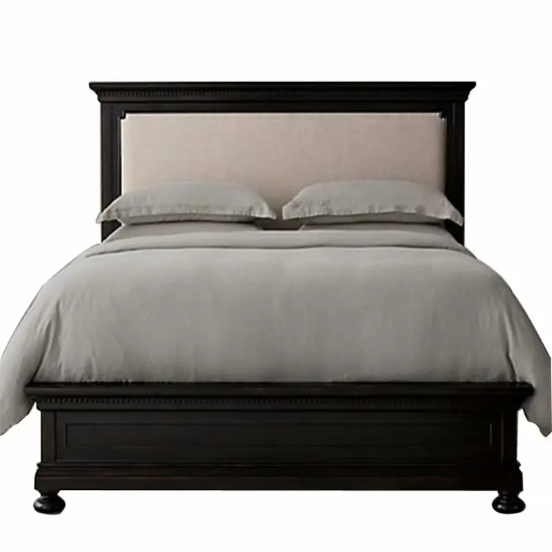 French style vintage old bedroom high fashion wooden bed