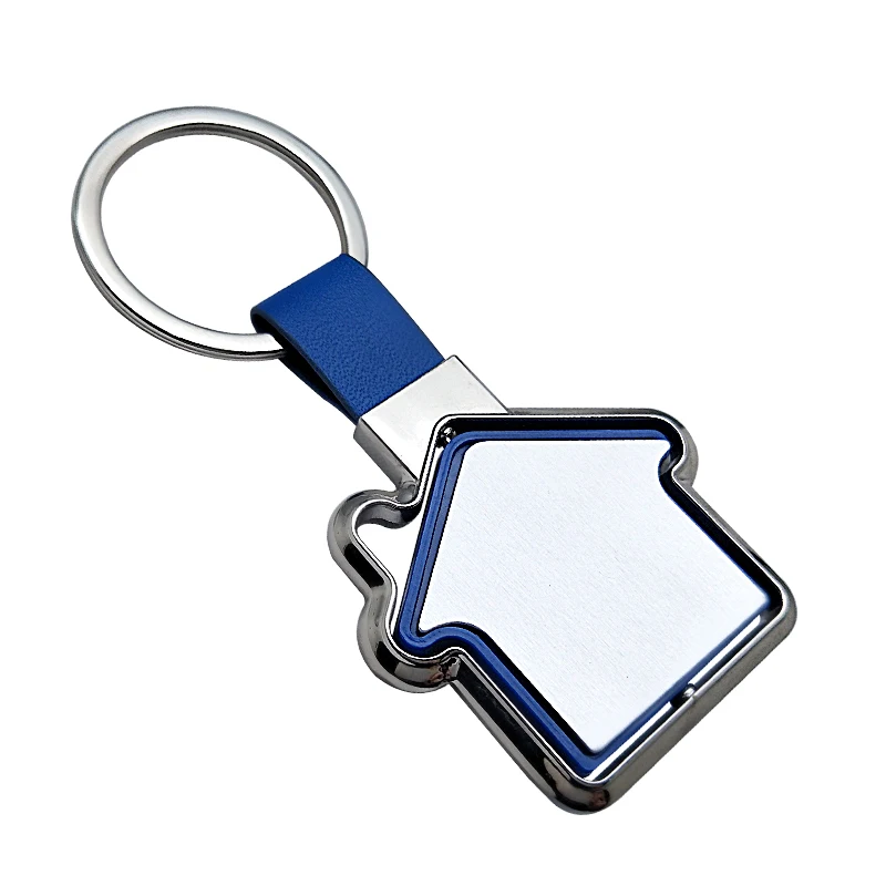 Wholesale Key Chain Maker Custom Logo Key Ring Bulk Zinc Alloy Silver Plated Metal Keychain