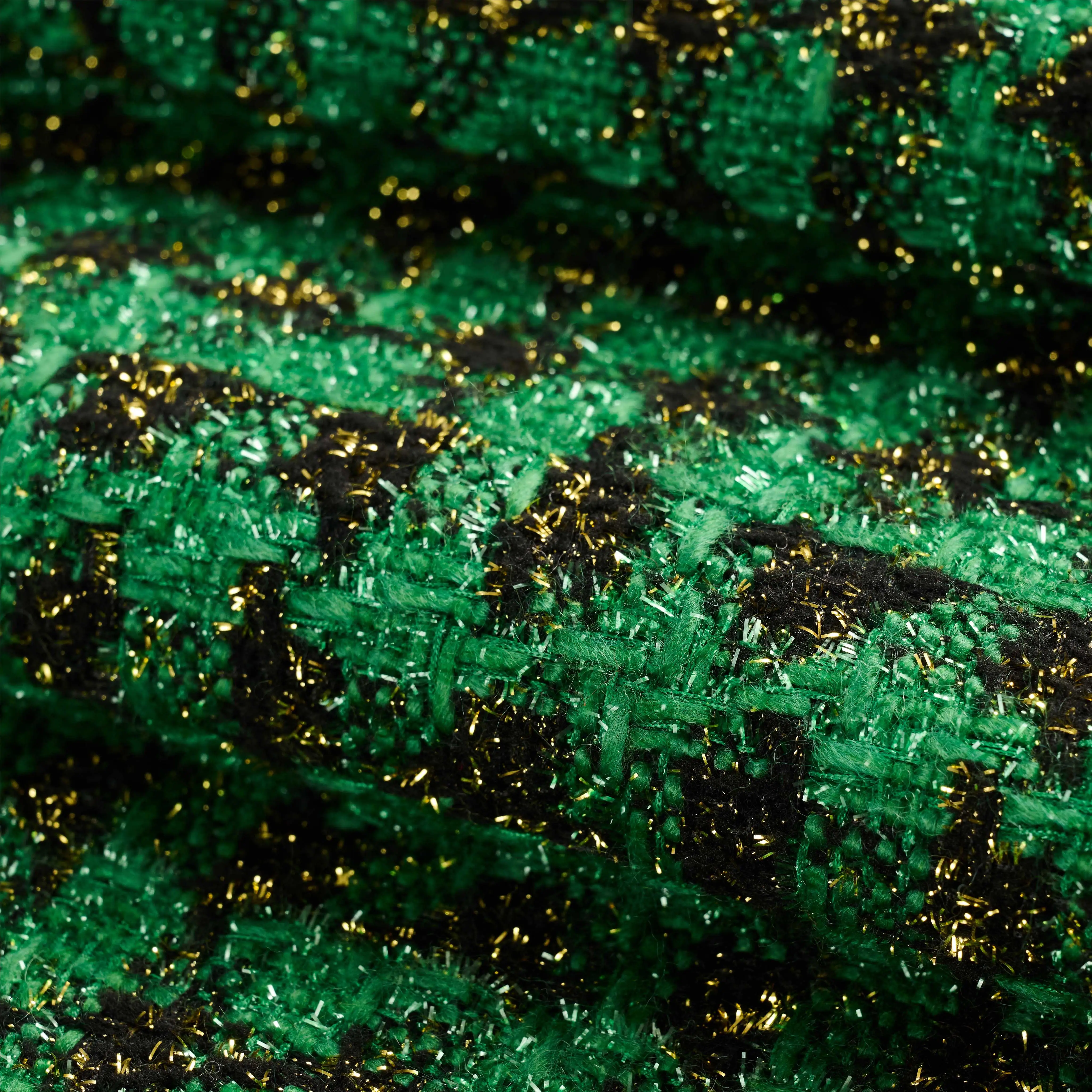 2024 new design fleece 73%polyester 27%acrylic wool blend 549 gsm rib pattern Tweed fabric