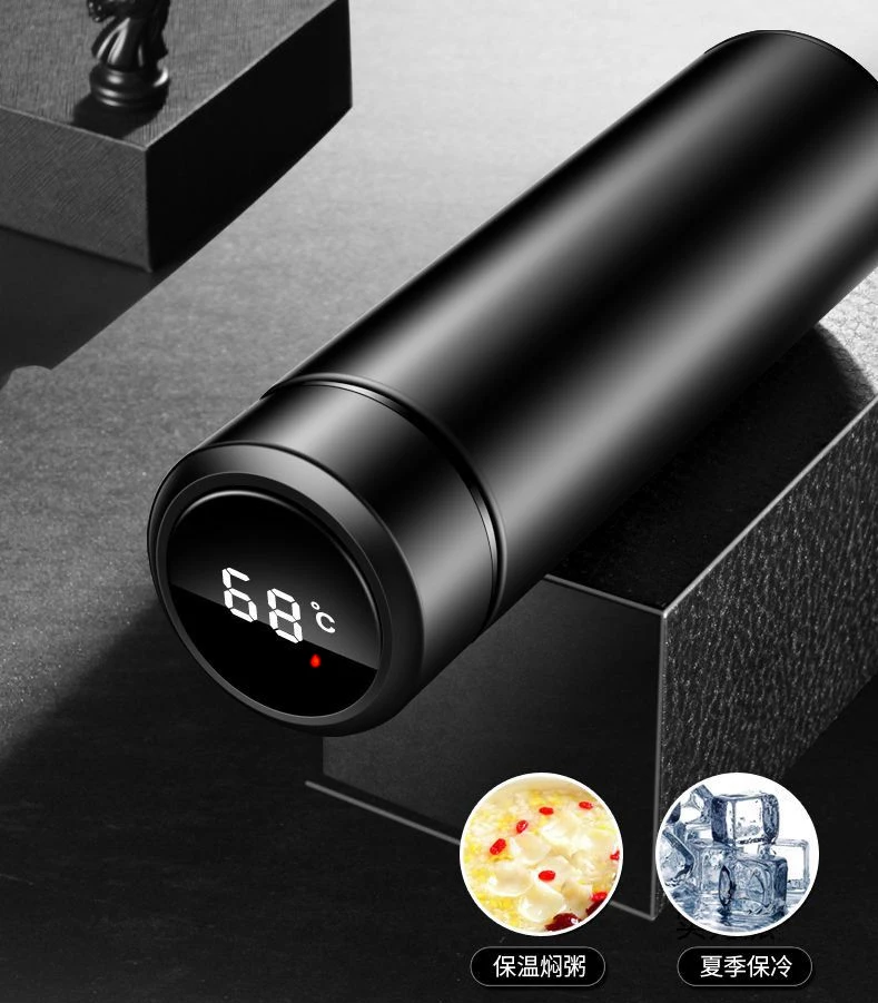 Ready to ship Fashion insulated cup with led temperature display