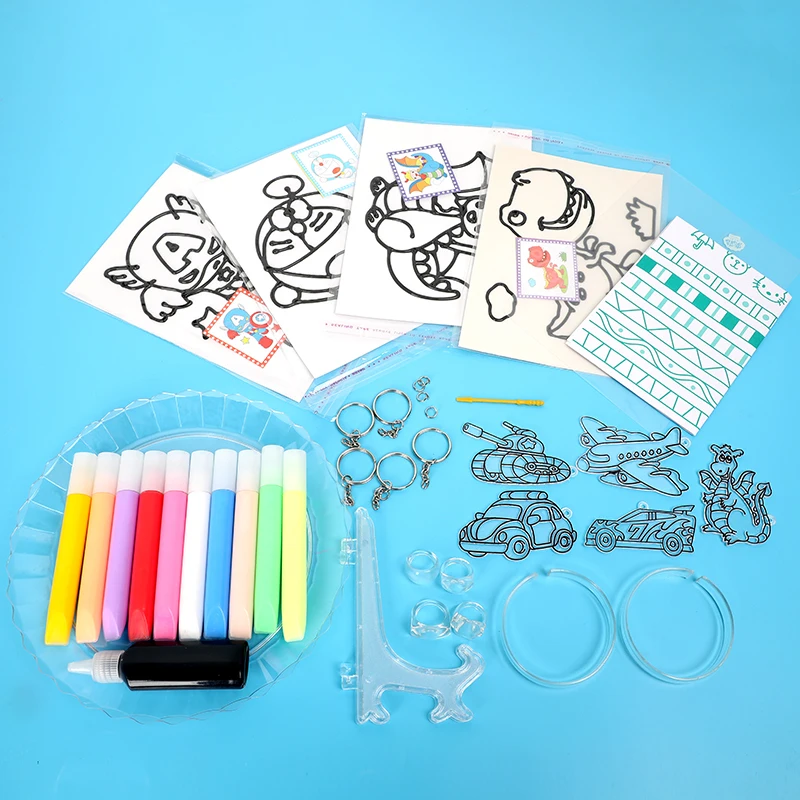 Игрушки для детей DIY детская живопись игрушка рисования в детском саду набор мультяшных 3d-красок клеевая