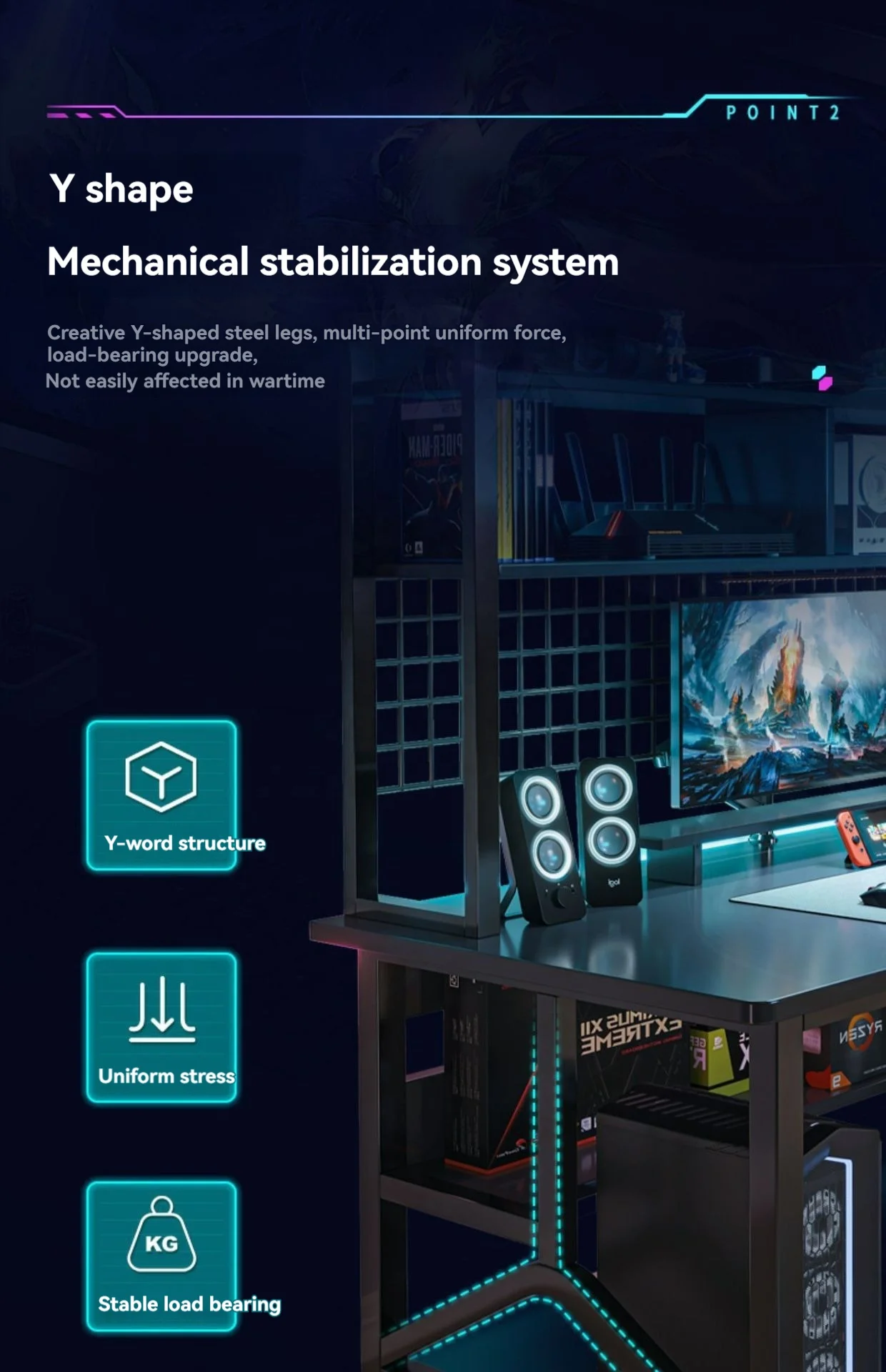 YOUTAI Wholesale Computer Gaming Desk Simple Home Computer Desk Gaming Table