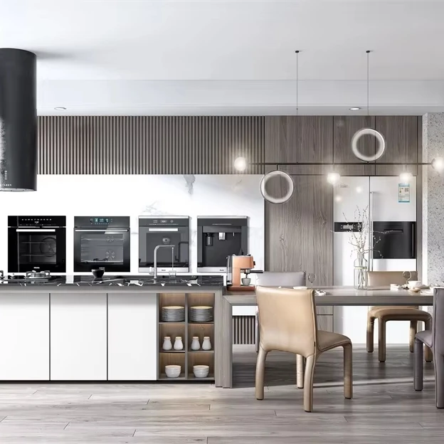 Ihome Guangdong современные кухонные шкафы на заказ современная кухонная мебель с островом