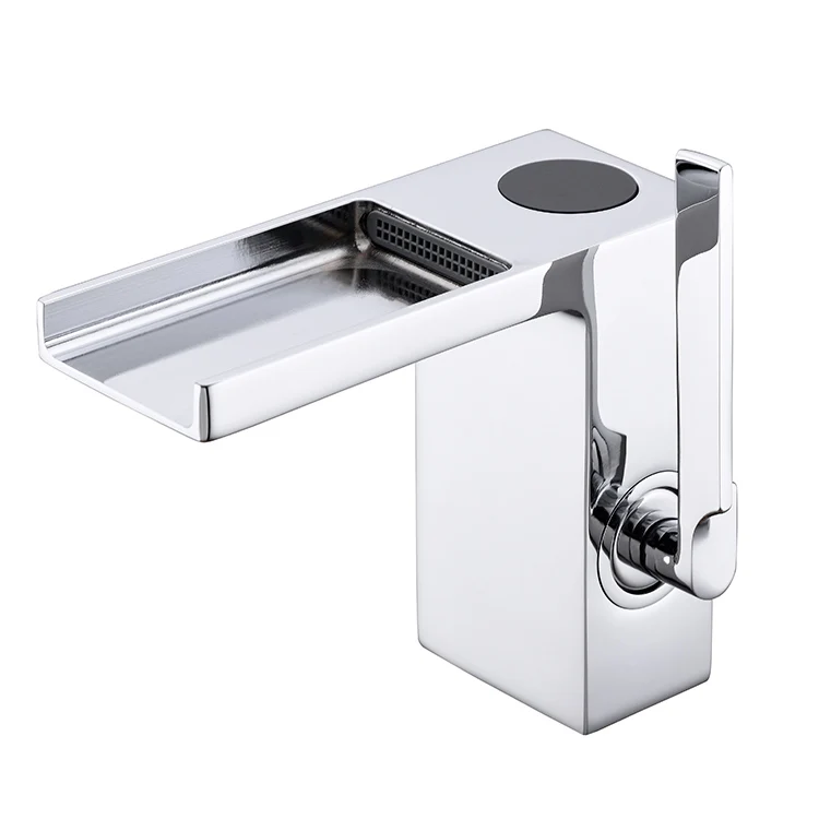 Aim chrome Faucets Bathroom Waterfall Basin Faucet New Modern Brass Gold Faucet basin taps