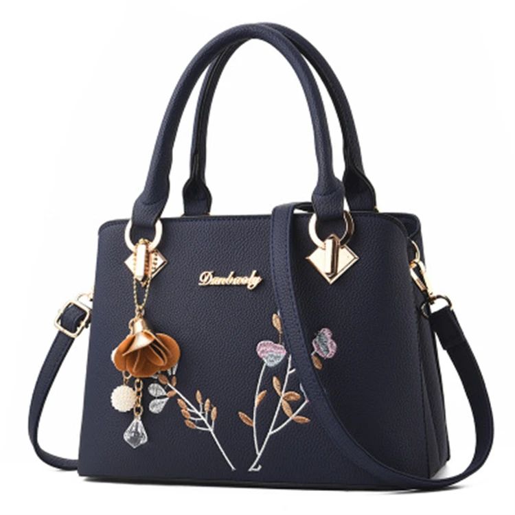 Handmade Party Vintage Fashion Luxury High Quality Leather Bags Women Flower PU OEM Lady Hand Bags Ladys Bags Daily All Seasons