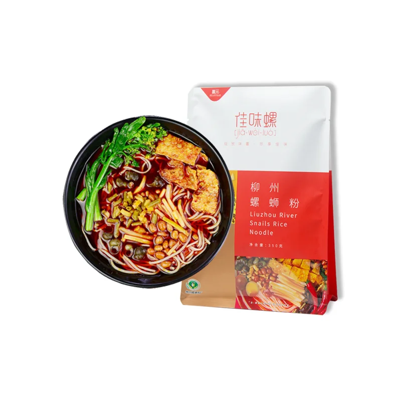 Shanyuan JIAWEILUO hot selling food chinese traditional spicy flavour standing up bags rice noodles