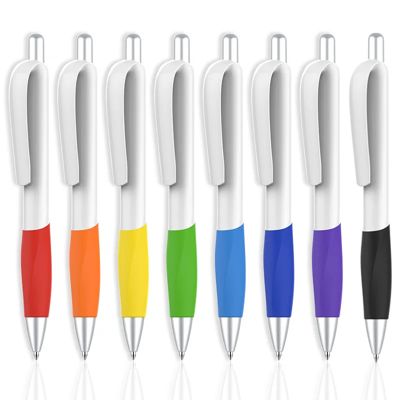 China Professional Manufacture Luxury Metallic Promotional Ball Pen Colorful Press Action Professional Ballpoint Pen With Logo