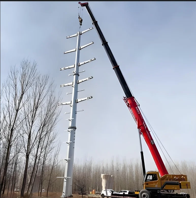 25 м 30 50 оцинкованная электрическая опорная опора для установки электрической конструкции 500 кВ передающая решетчатая стальная угловая башня