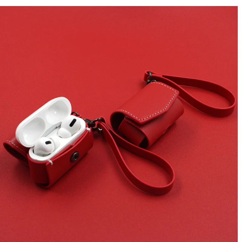 Роскошный кожаный чехол для наушников Airpods Air pods