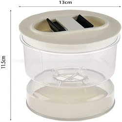 2023 Maisons New Arrival Kitchen Food Storage Olive Hourglass Jar Container with Strainer Dispenser Pickle Jar