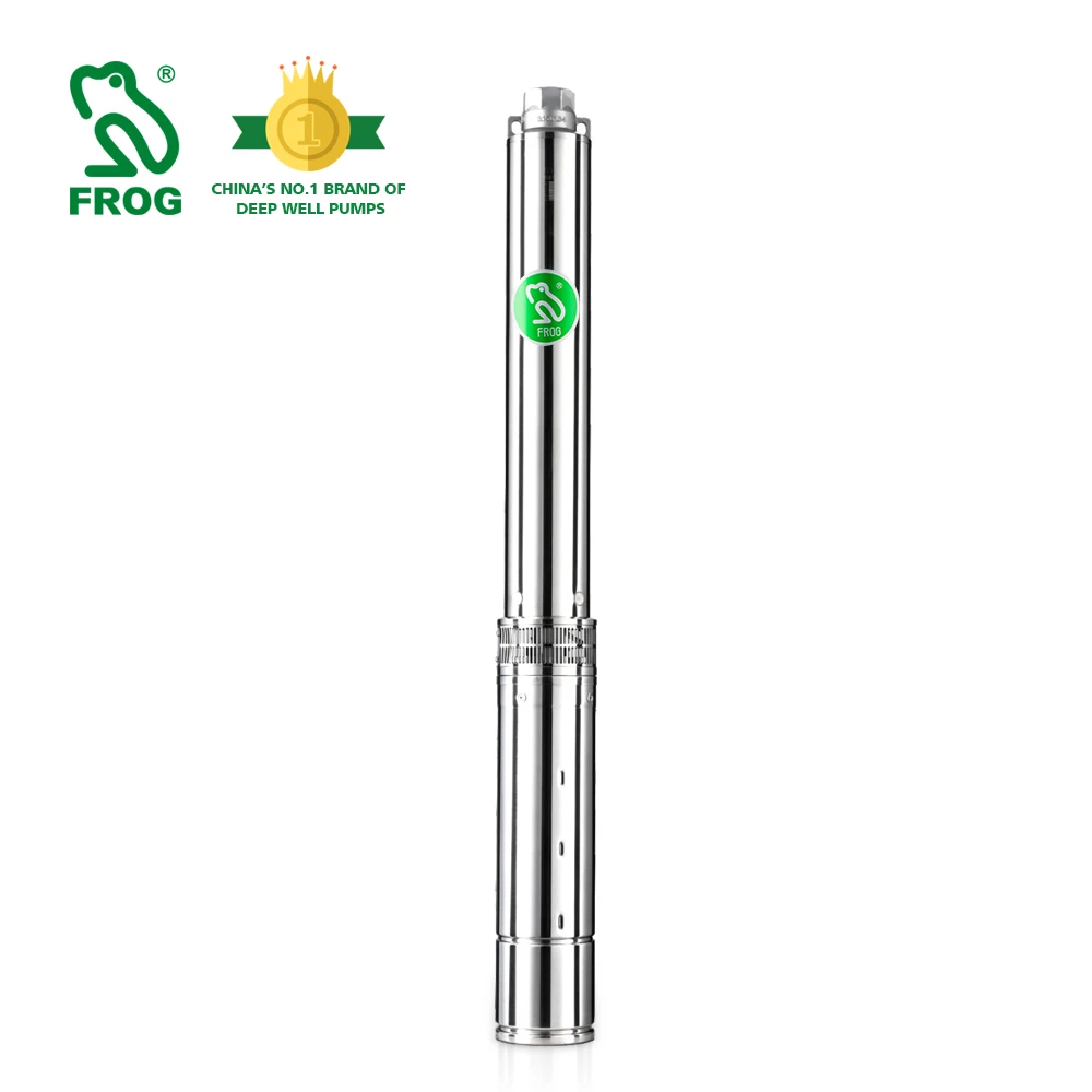 4 inch 10hp 7.5kw electric deep well submersible pump stainless steel vertical screw pump for well