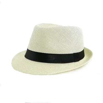 
L621 Fashion Womens Mens Unisex Fedora Trilby Cap Summer Beach Sun Straw Panama Hat 