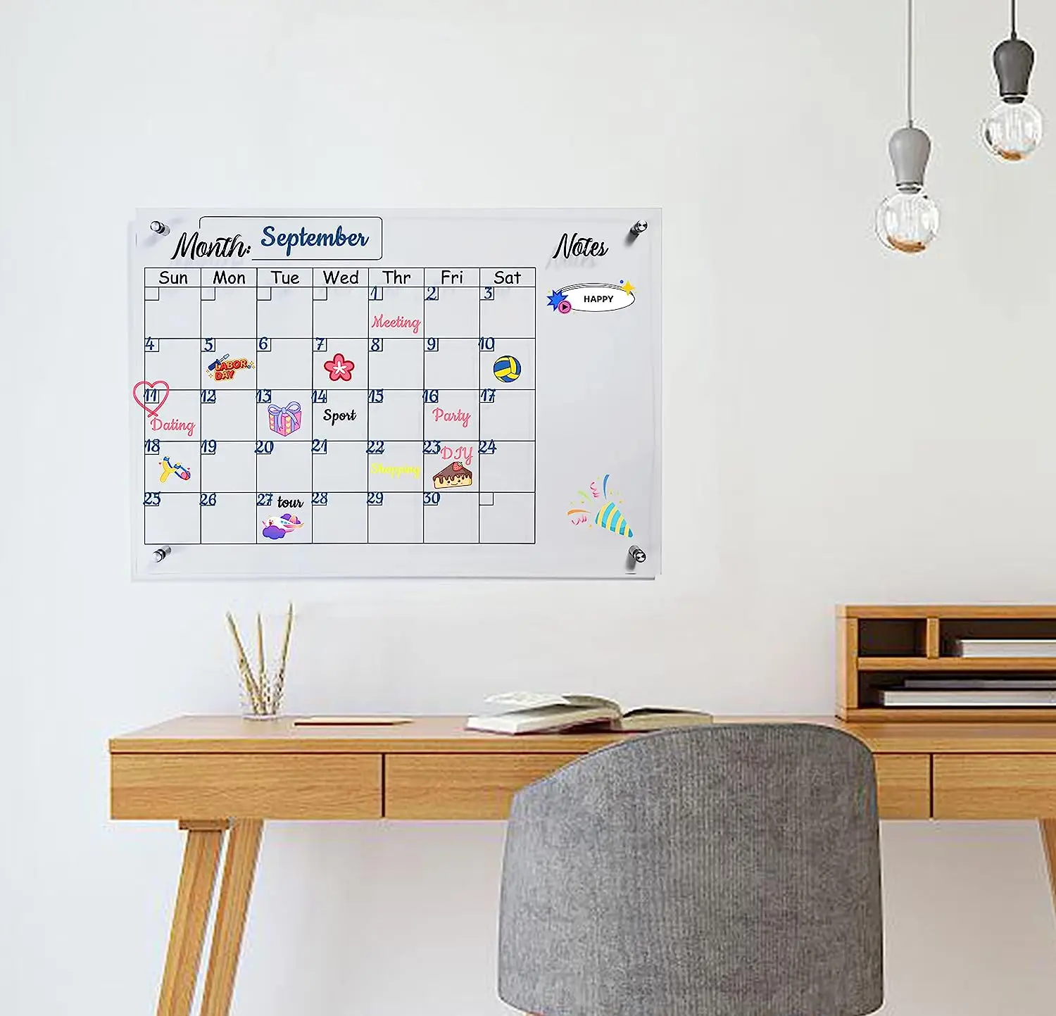 Original Customized Acrylic Magnetic Dry Erase Boards Whiteboard Acrylic Dry Erase Board