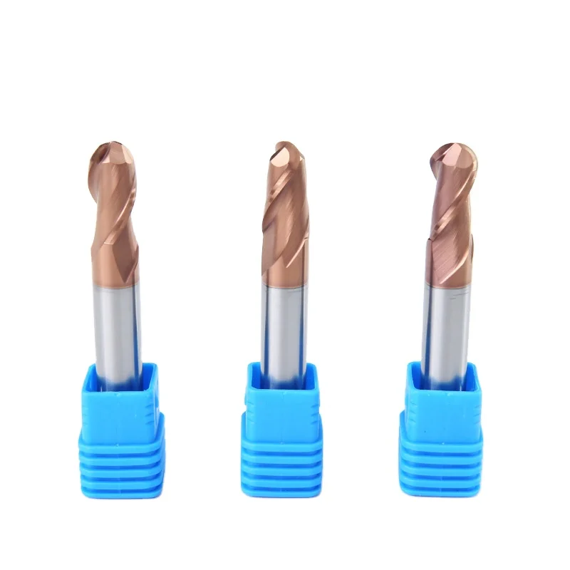 JR HRC55 Solid Tungsten Carbide Ball Nose End Mill For Stainless Steel or Other Metal