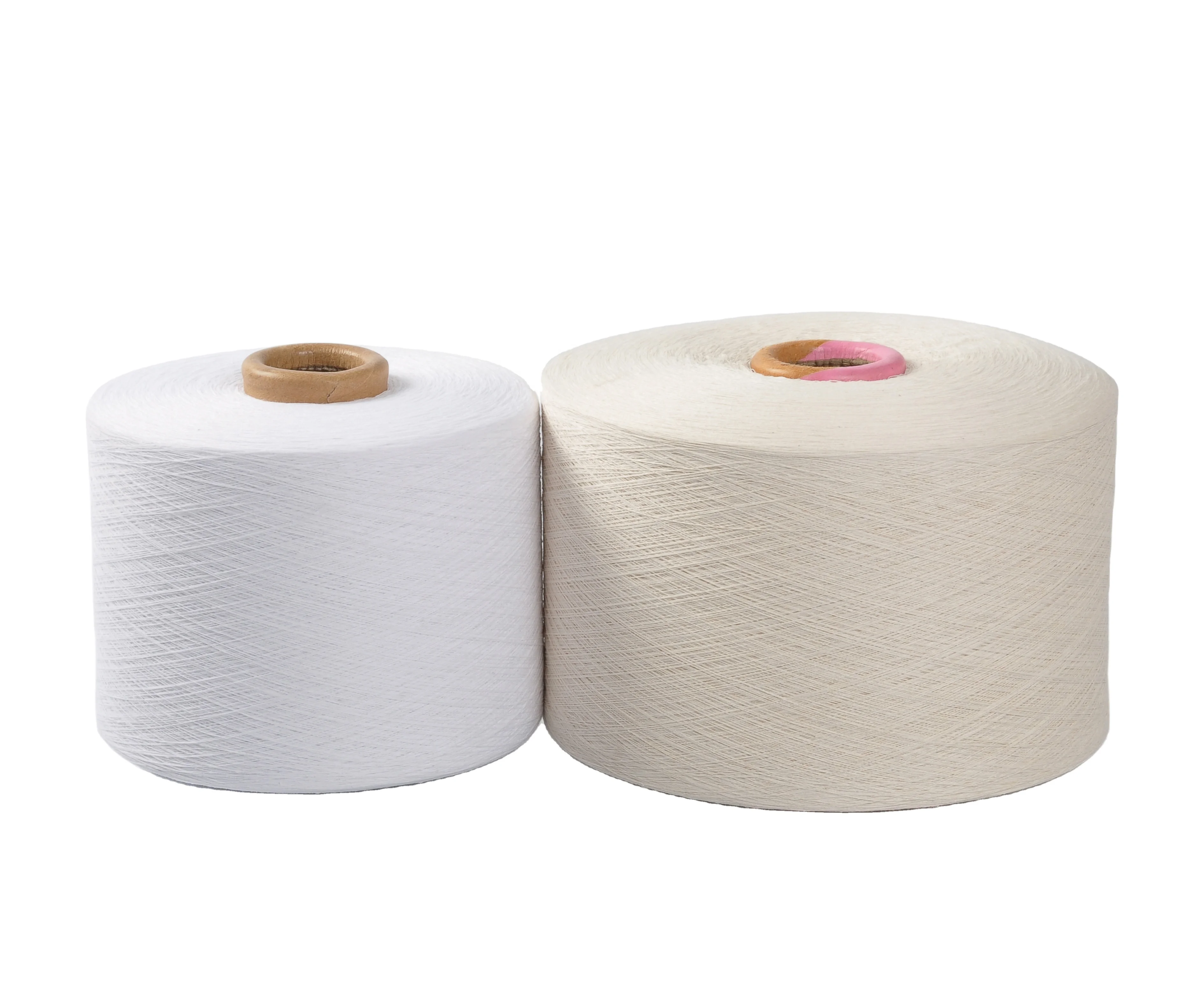14s/1 Pre-fiber Recycle Cotton Yarn Recycled Polyester Thread Blended Yarn For Knitting
