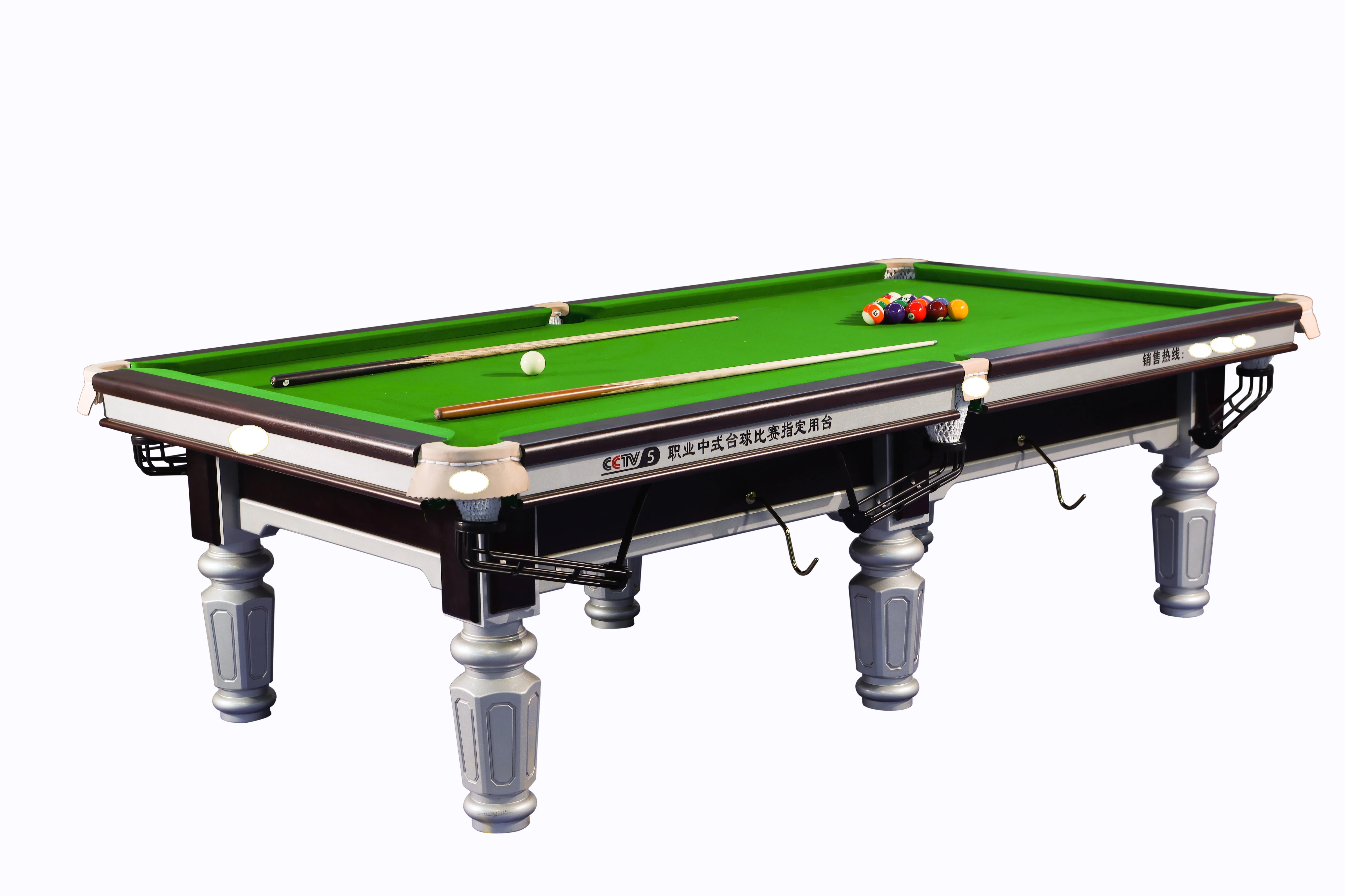 International Standard solid wood with slate 12 ft billiard snooker table