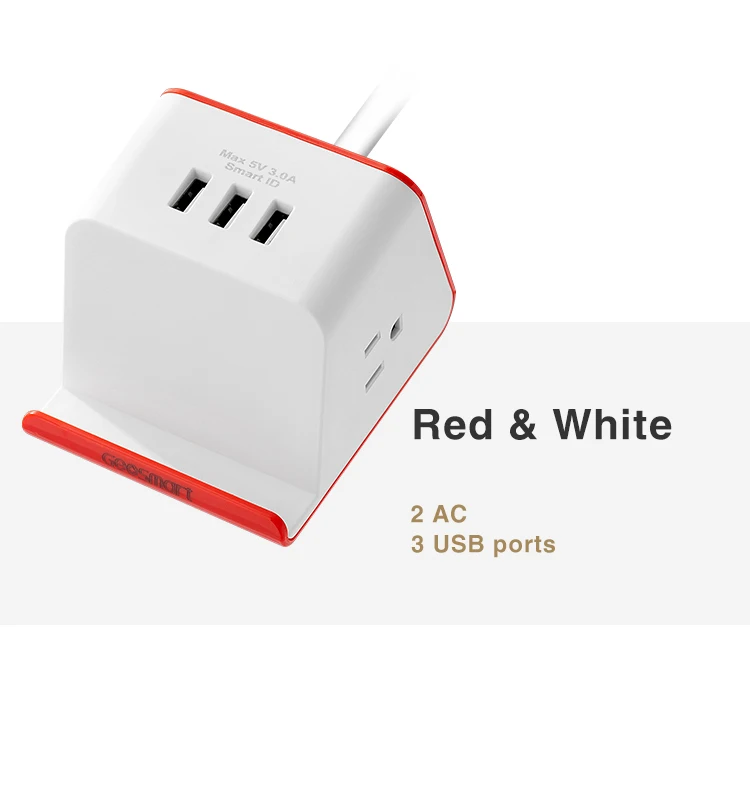  Прямая поставка американская вилка 2 электрические розетки переменного тока 3 Usb-порта компактный стабилизатор напряжения настольное зарядное устройство 110 В сетевой фильтр