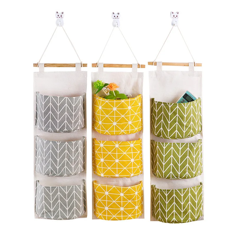 Creative Behind Doors Waterproof Storage Bag Hanging Multi-Layer Hanging Cloth Storage Bag On Walls Home Organizer