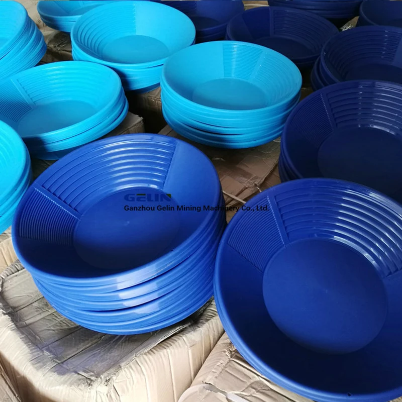 Alluvial sand gold gold washing pan