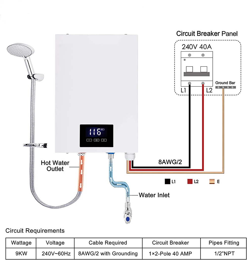 Factory Sale Stainless Steel Hot Heaters Instant Electric Water Heater