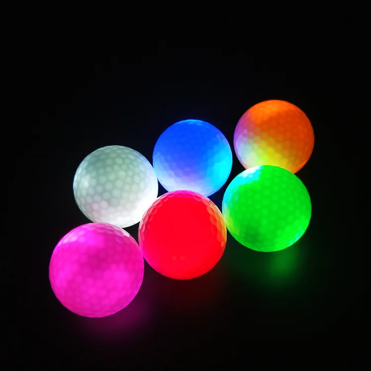 Fast Delivery Led Light Up Golf Balls Logo Customized Flashing Led Golf Ball Driving Range Glowing Golf Ball