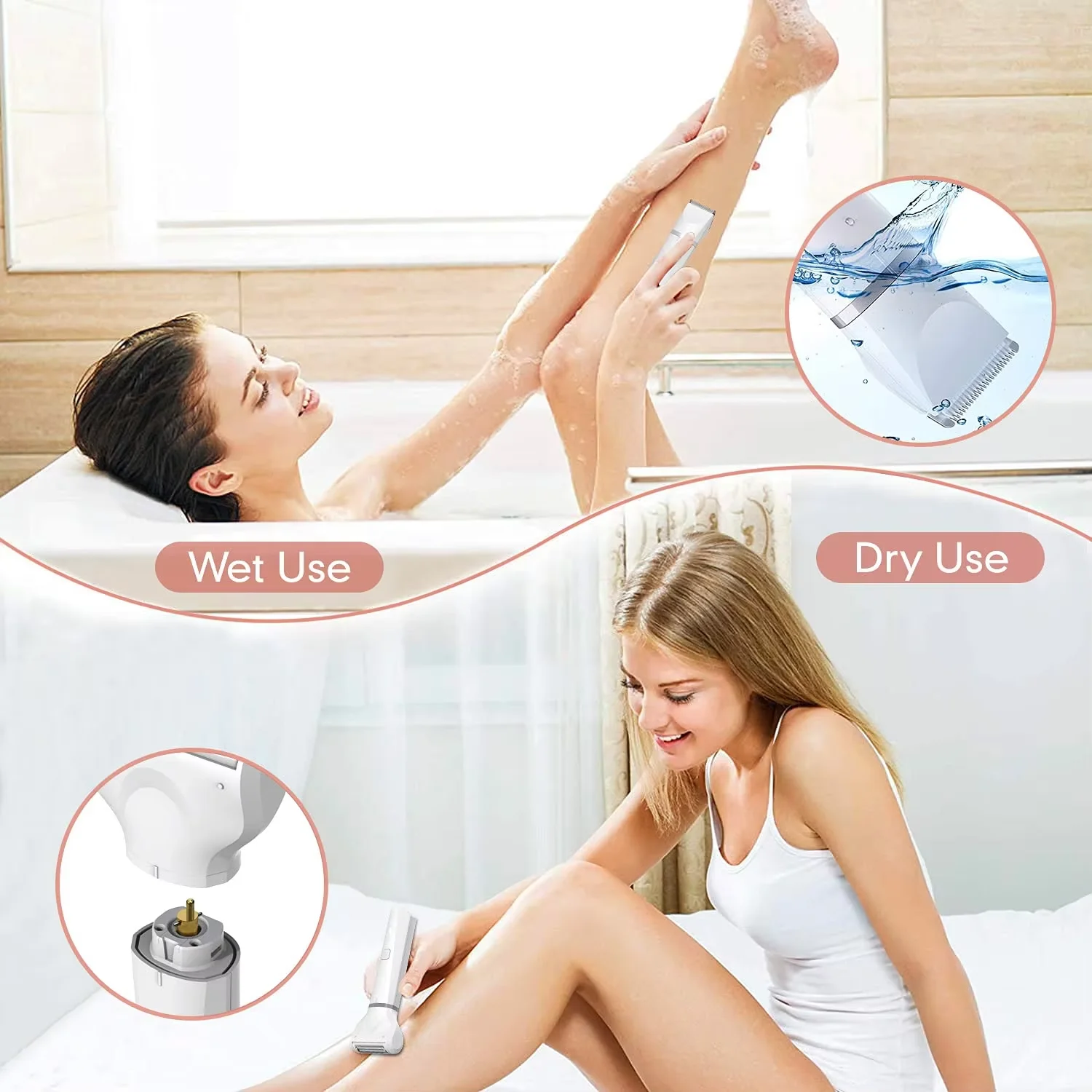 OEM Woman Hair Removal Appliances Epilator Machine Best Portable Epilation Ipl Hair Removal Epilator Painless