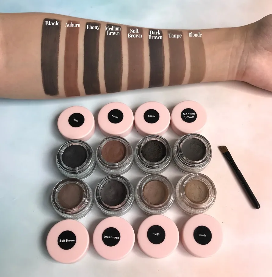 Henna For Eyebrow Tint Dye Kit Palette Private Label eyebrow gel