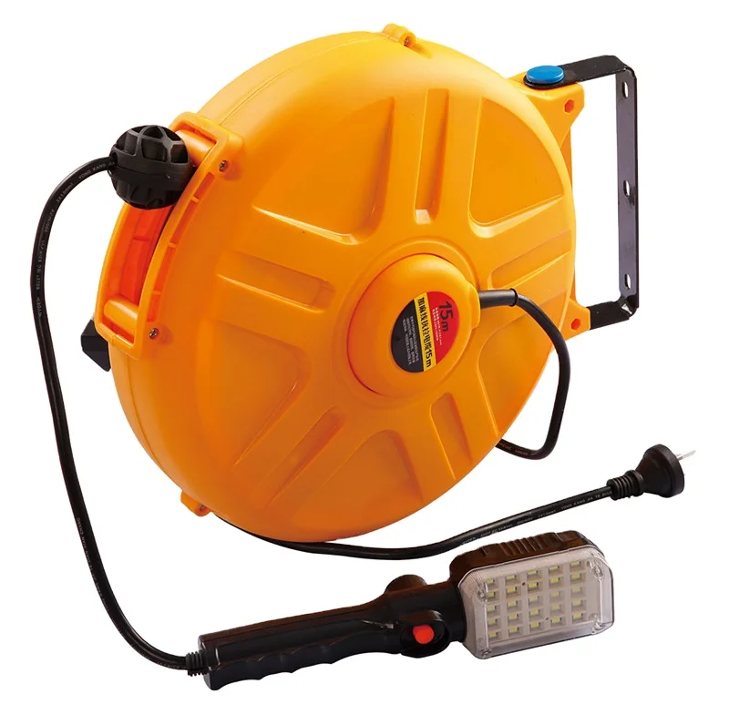 Retractable Electric Lamp Cable Reel with cable--- car repairing or car washing shop use