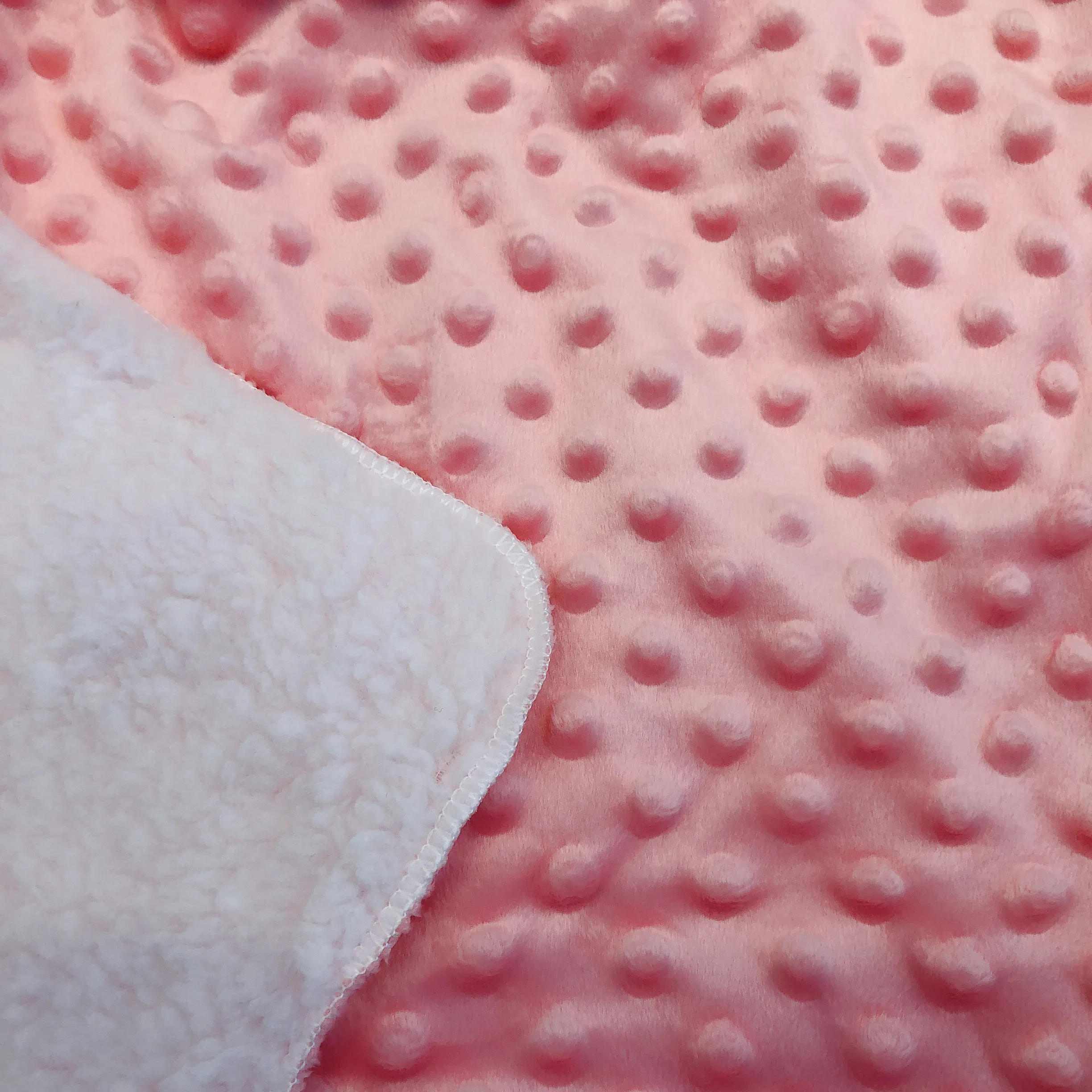 
Promotion sale Newborn baby blanket Blanket Minky Dot Weighted Blanket pink 