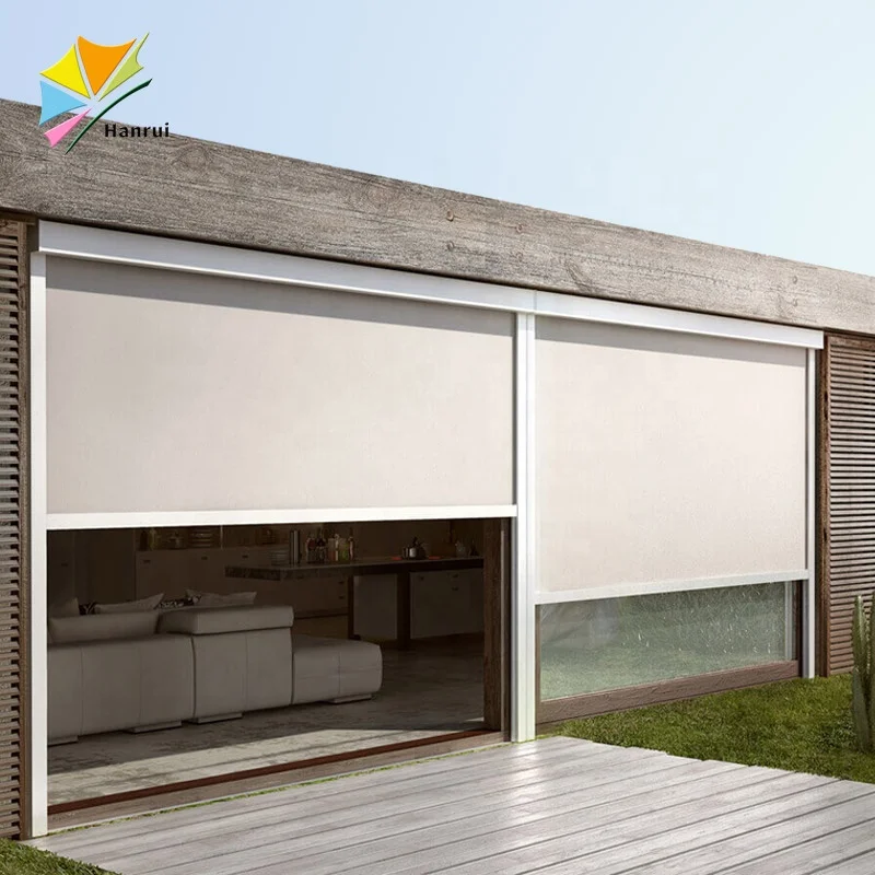 custom-made zip track roller screens automatic dustproof zip track roller screens for garage