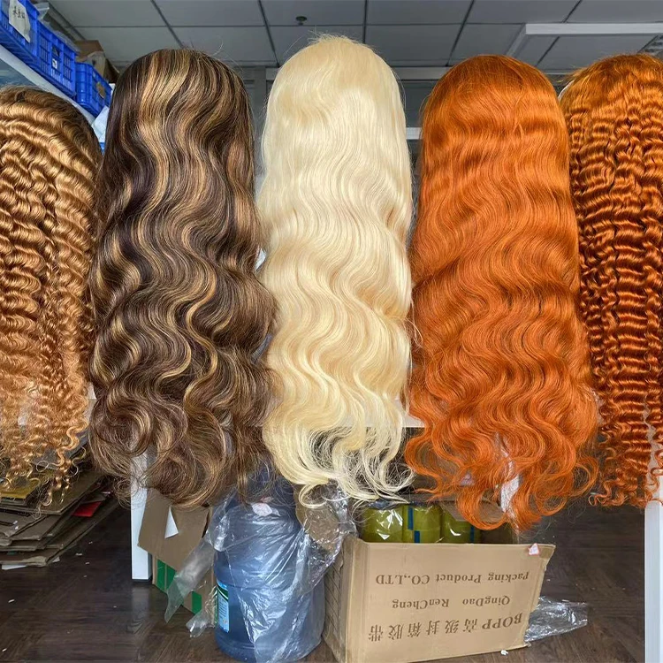 
Wholesale high quality natural curly transpanrent hd frontal wig human hair lace front wig wigs for black women 