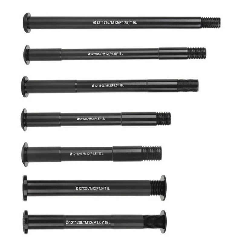 Множество спецификаций MTB сквозной вал шоссейного велосипеда Передняя Задняя Ступица шампуры 12 мм 15 мм ступичный вал 12x100 12x142 12x110 12x148