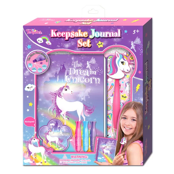 children children hot selling diary book gift set girls fashion journal book set for kit kids notebook set toys with stickers