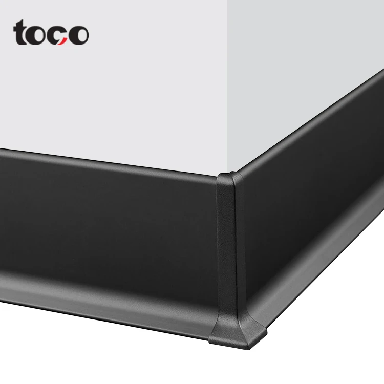 Toco фанера белая мягкая цельная древесина mdf уф nc живопись плинтус светодиодная напольная полоса водонепроницаемая для