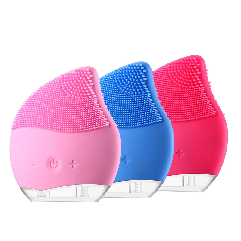  Wholesale Usb Rechargeable Portable Silicone Sonic Facial Cleaner Brush