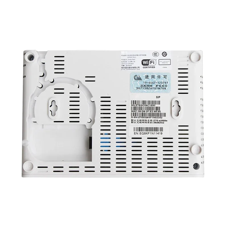 Оптовая продажа под заказ 1GE + 3FE 1USB WIFI GPON ONU F660 V6.0 F623 EPON ONT маршрутизатор FTTH модем