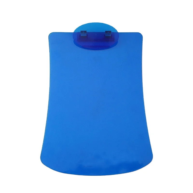 Прозрачный прозрачный или сплошной цвет овальной формы клип А4 пластиковый буфер клип доска