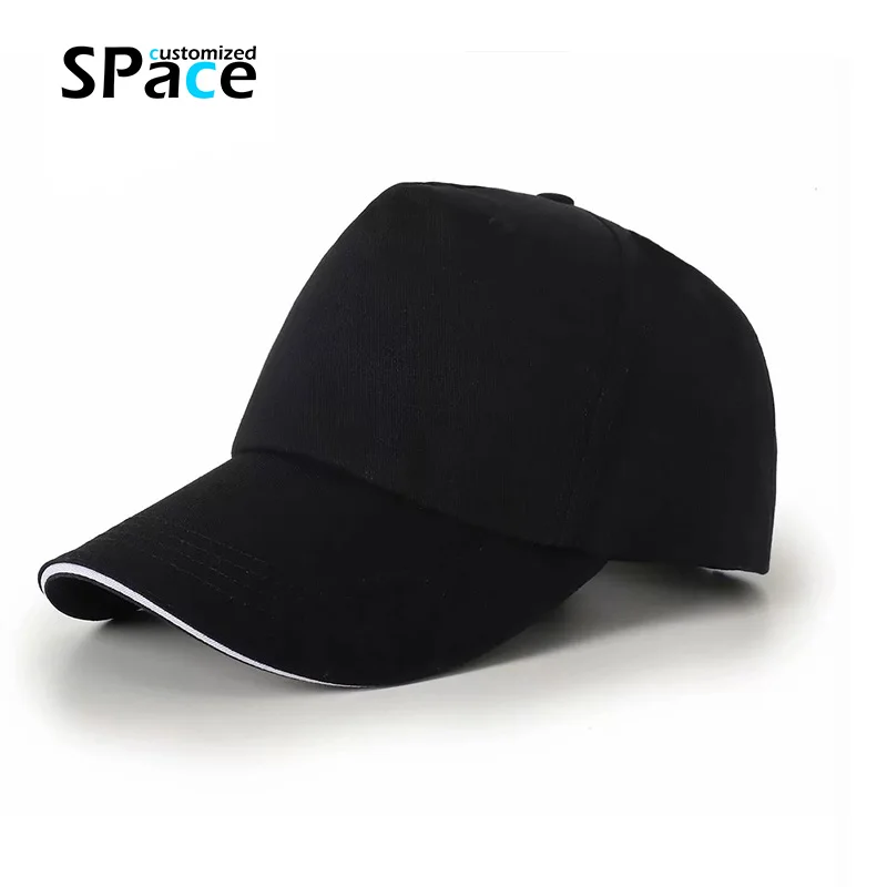 Custom Hat Embroidered Your Own Text or Logo Adjustable 12 Color Curved Bill Many Colors Embroidery Word cap Unisex