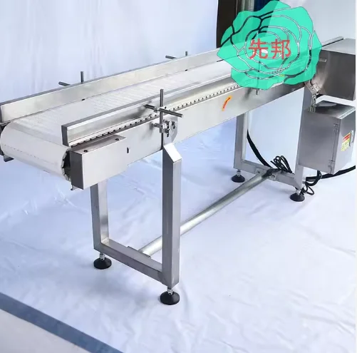 Durable 304 Stainless Steel Conveyor Cart Fresh Produce PVC Rubber Bearing Gear Engine Fruit Beverage Handling Durable Fruit Bag