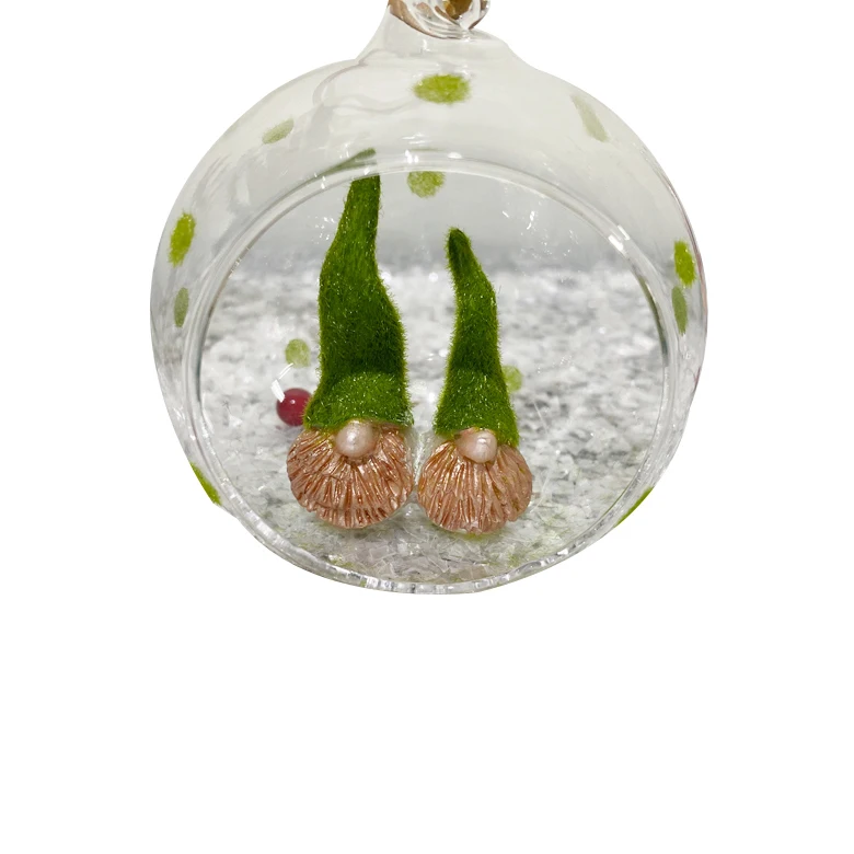 Wholesale Hanging 100mm Glass Ball Terrarium Hand blown Clear Glass Ball with Opening Mouth