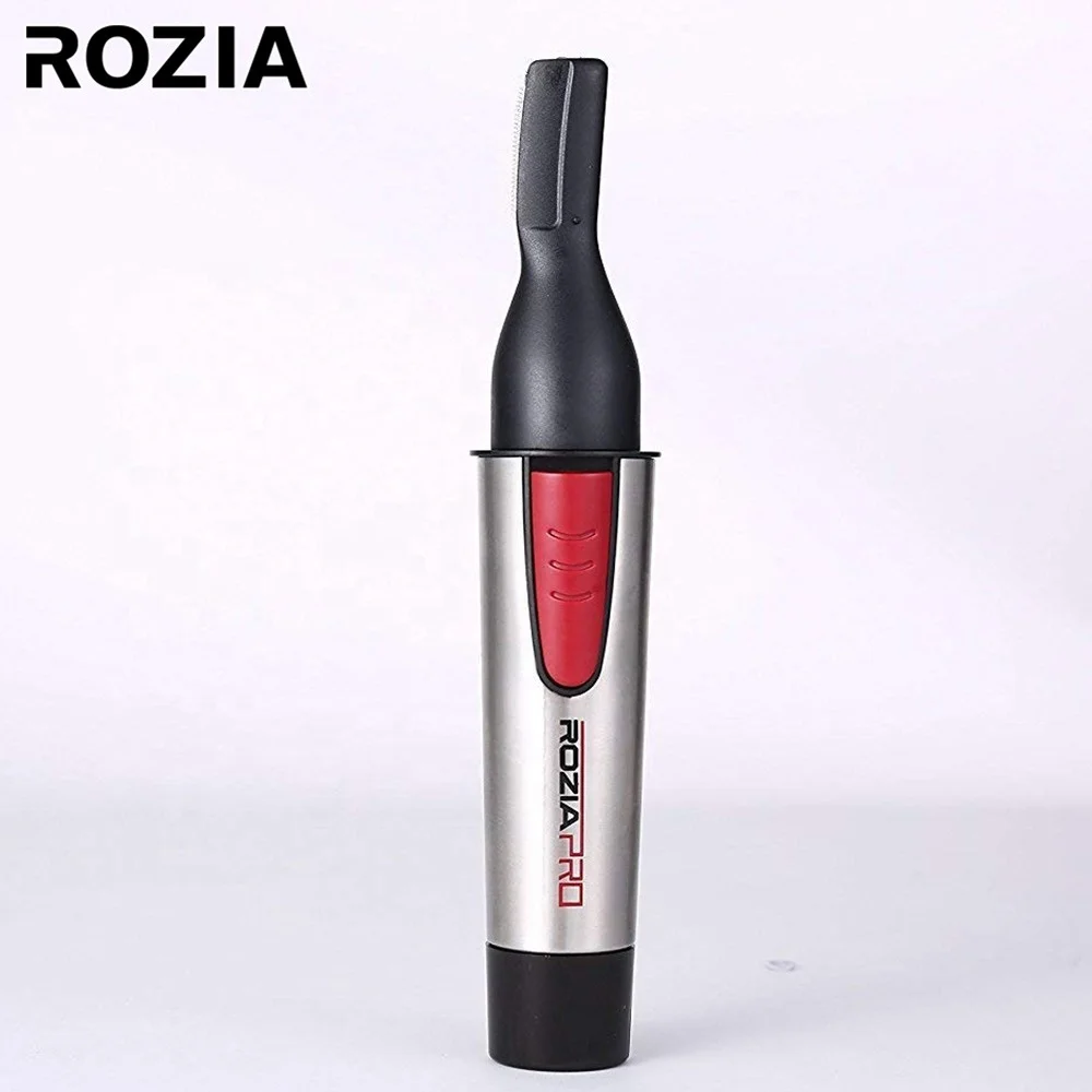 Беспроводной триммер для носа Rozia 4 в 1 металлический многофункциональный электрический ушей лица бровей бороды