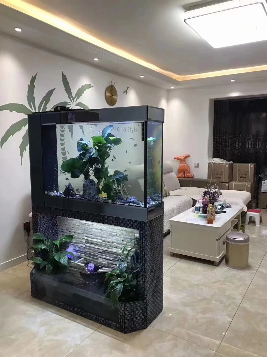 Aquarium Filter Brush 3D Background For Pump Large Decoration Magnetic Cleaner Glass 40 Gallon Fish Tank