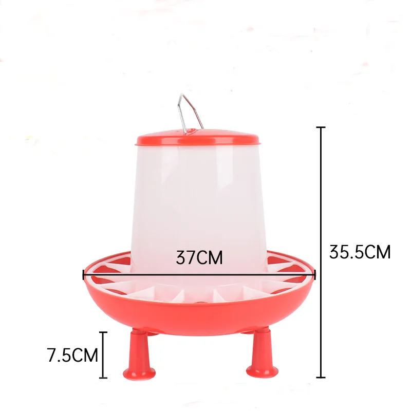 Strong Plastic Automatic Handle Poultry Feeder 1.5kg 3kg 6kg 9kg Chicken Feeder For Chicken Farm Feeding System