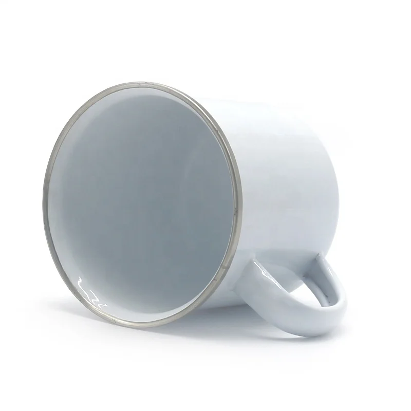 Wholesale 330ml  Vintage Souvenir Enamel Coffee Cup Custom Retro Enamel Cup Mug Sublimation